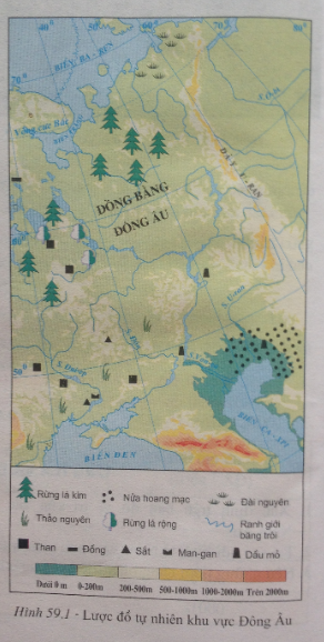 Giải bài tập Địa lý lớp 7 Bài 59: Khu vực Đông Âu