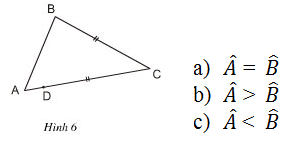 Giải Toán lớp 7 Bài 1: Quan hệ giữa góc và cạnh đối diện trong một tam giác