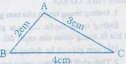 Giải Toán lớp 7 Bài 3: Quan hệ giữa ba cạnh của một tam giác. Bất đẳng thức tam giác